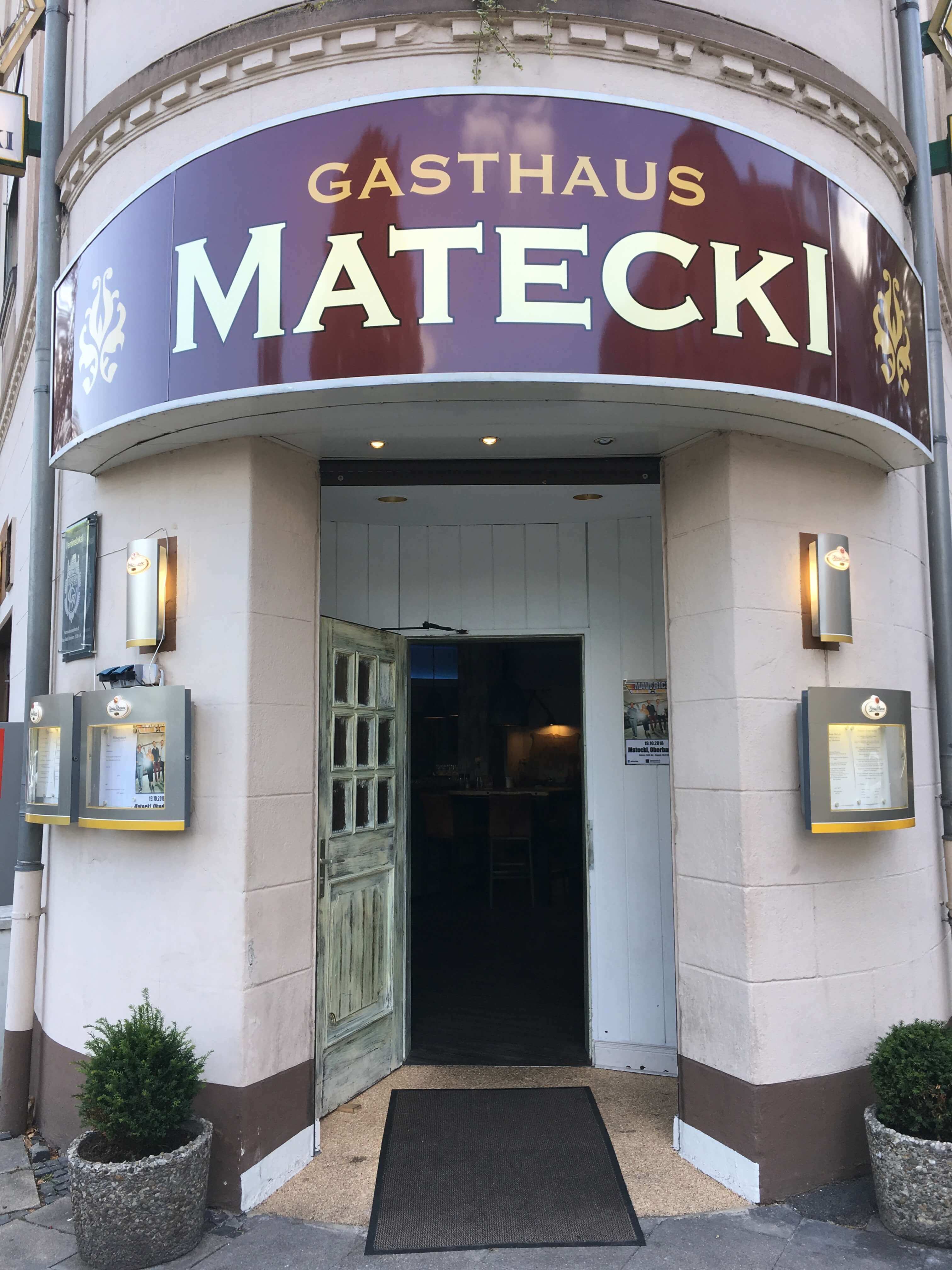 Eingang Gasthaus Matecki