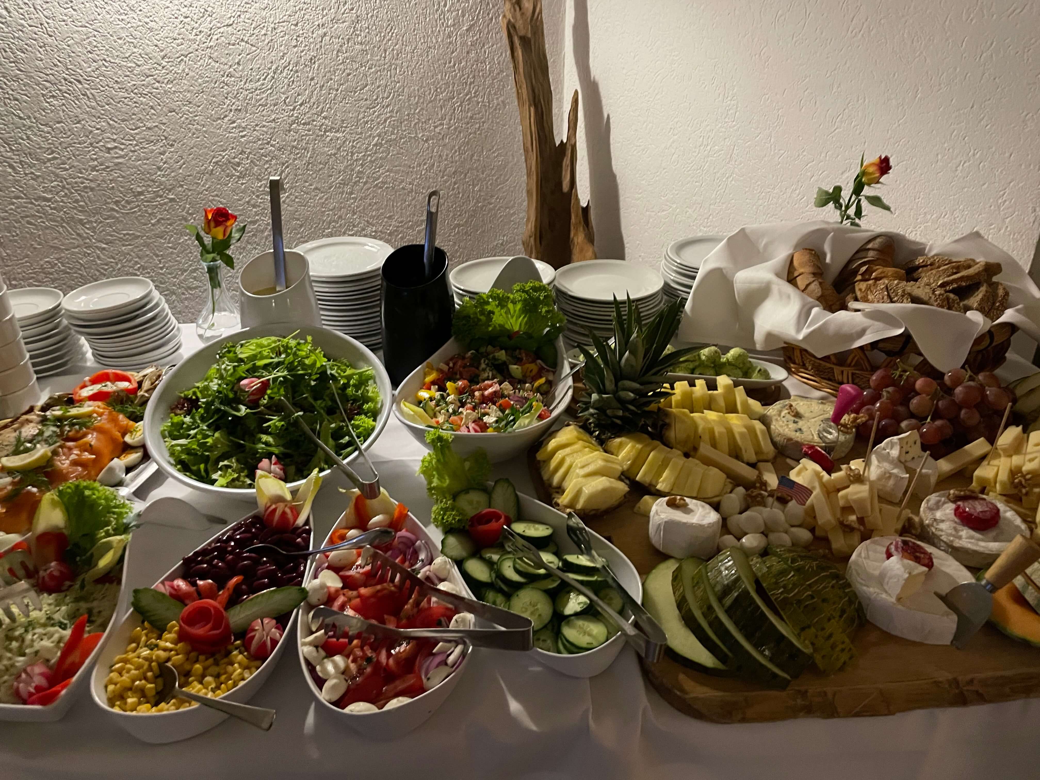 Buffet- und Catering-Details im Gasthaus Matecki